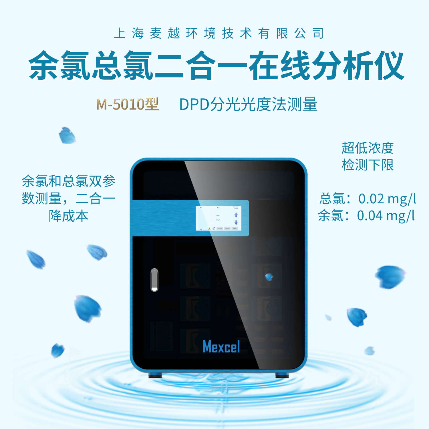 余氯分析儀總氯測(cè)定儀，余氯總氯二合一在線分析儀